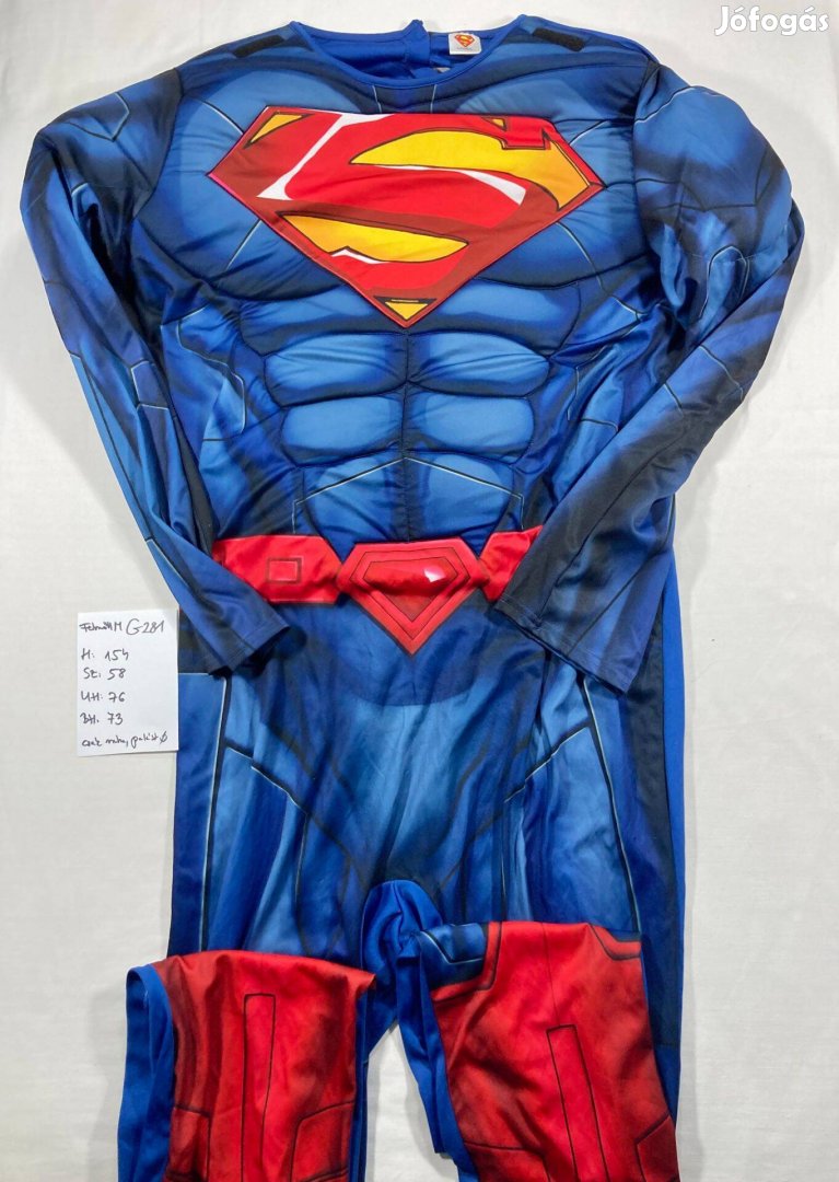 Superman jelmez, Szupermen jelmez felnőtt jelmez szuperhős jelmez G281