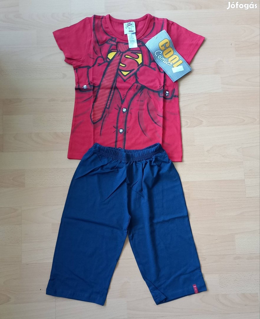 Superman pamut pizsama együttes 9-10 éves korra