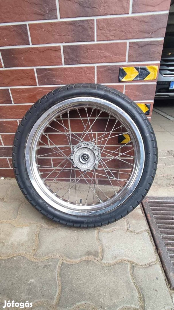 Supermoto 17" coll első kerék kompletten, jó gumival