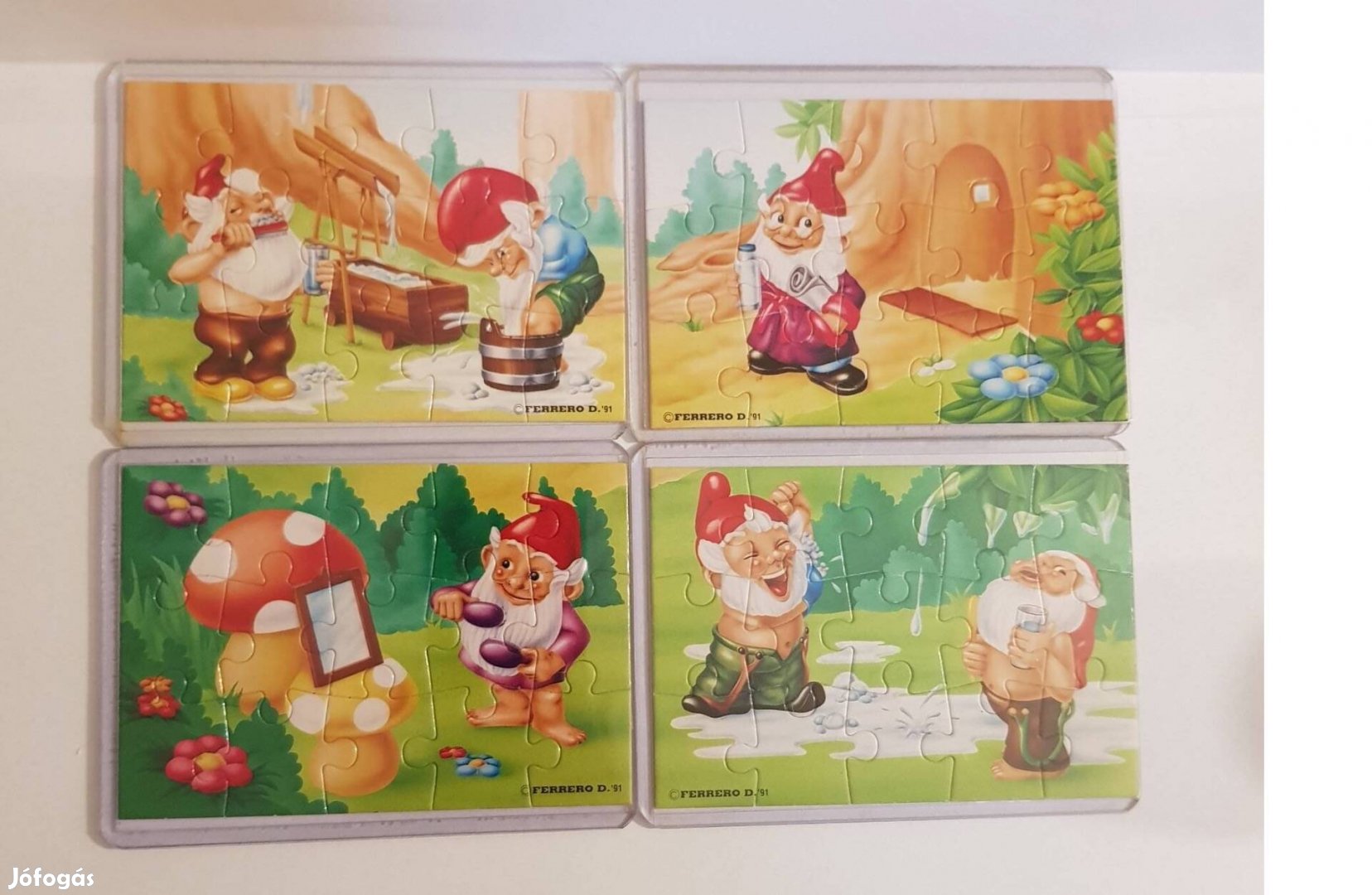 Superpuzzle Badezimmerzwerge 1993 (außen) + 4 Bpz