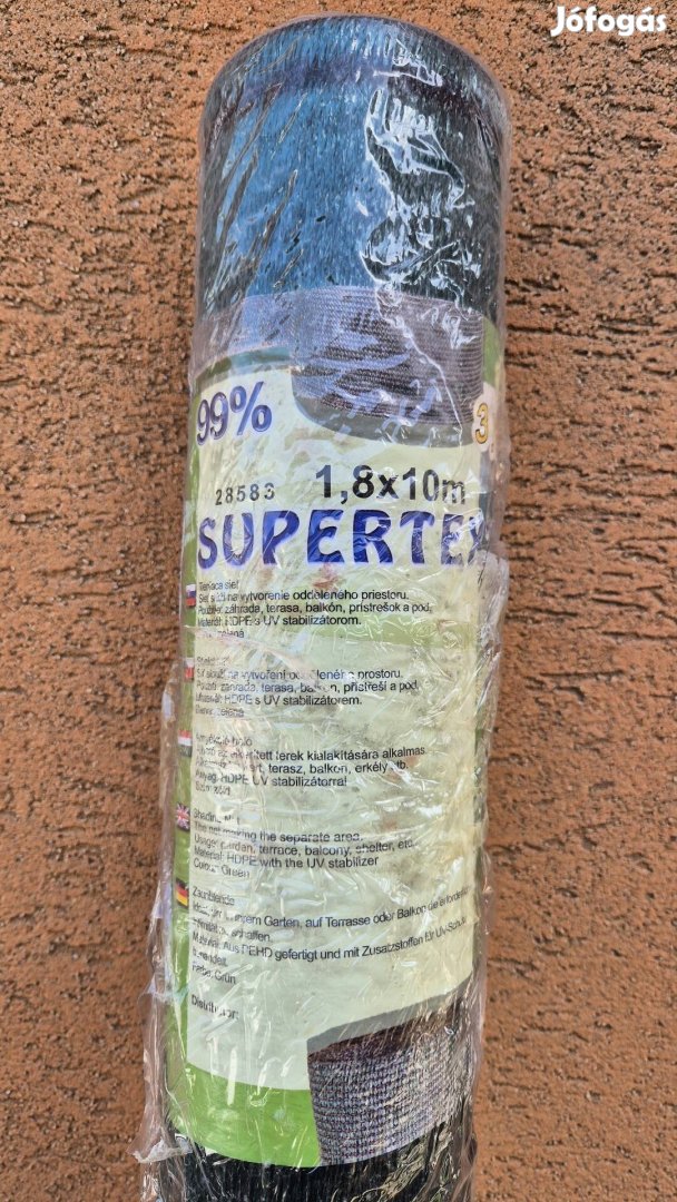 Supertex árnyékoló háló kerítésre 1.8*10 m 