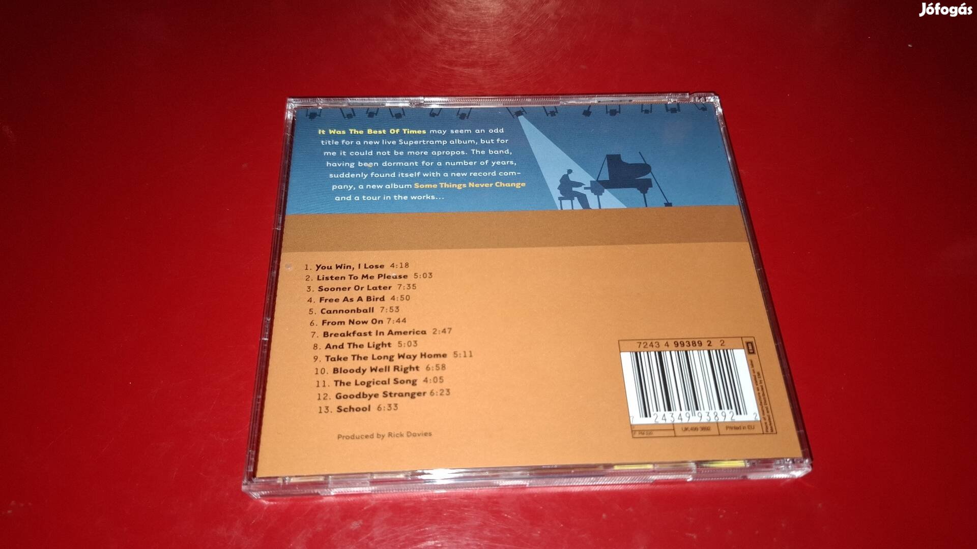 Supertramp It was the best of times Cd 1999