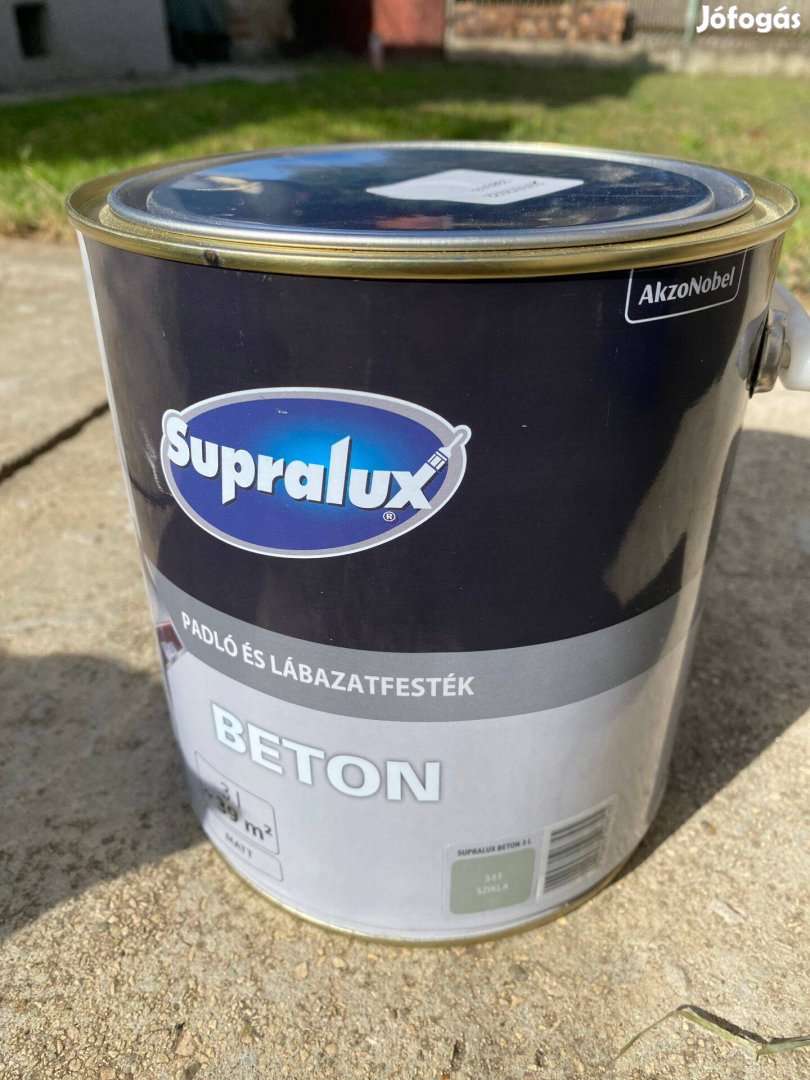 Supralux beton festék, padló és lábazatfesték 3 liter - új