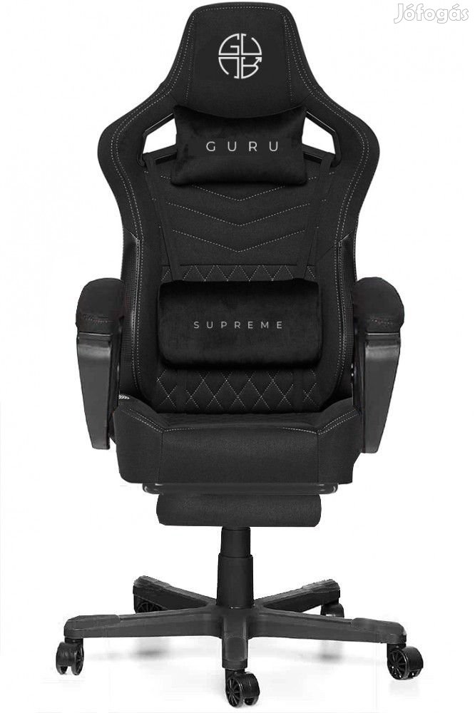 Supreme GS2-G-L kényelmes főnöki gamer szék forgószék lábtartóval
