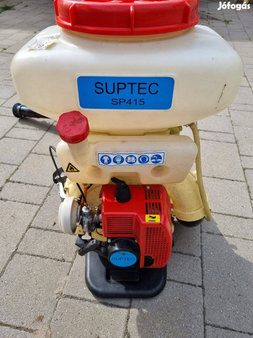 Suptec SP415 motoros háti permetező segédszivattyúval