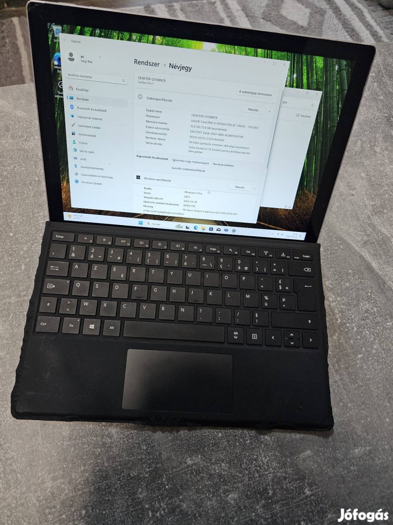 Surface pro 7 i5 1035 16gb ddr4 256 ssd repedt