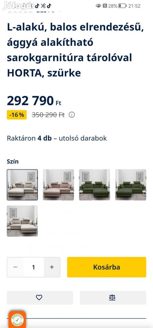 Sűrgősen eladó költözés miatt a képpel egyező kanapé.110ezer