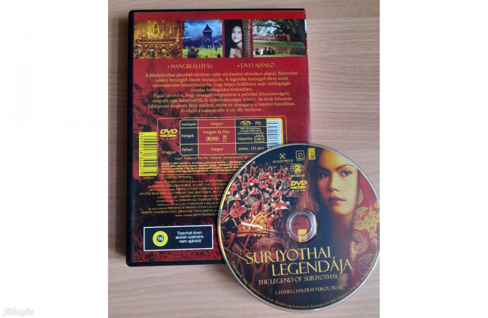 Suriyothai legendája című DVD eladó