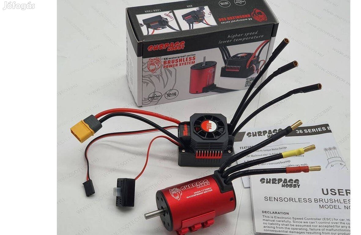 Surpasshobby 3660 brushless motor 80A ESC szabályzó szett etetőhajó RC