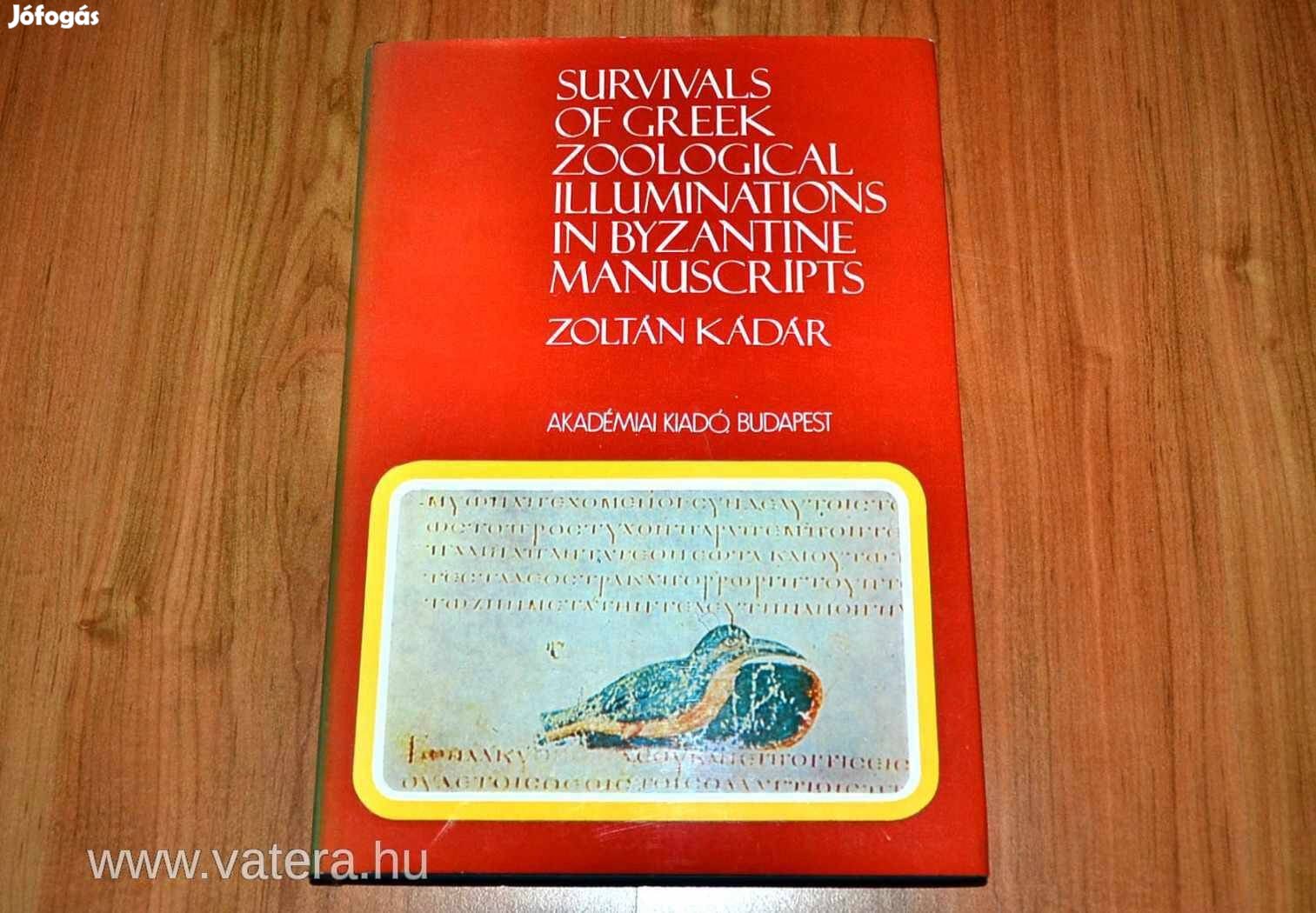 Survivals of Greek zoological illuminations fakszimile kódex