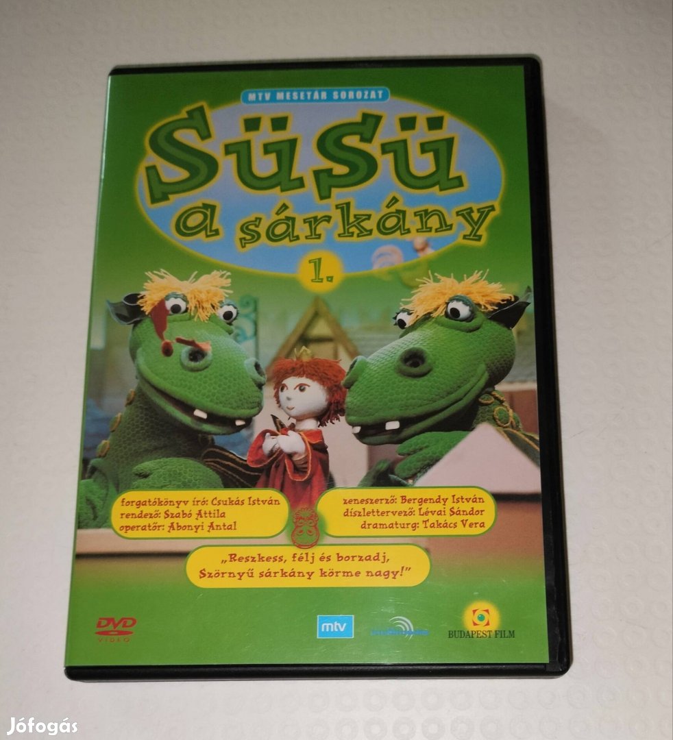 Süsü a sárkány  , dvd,  4 rész van rajta