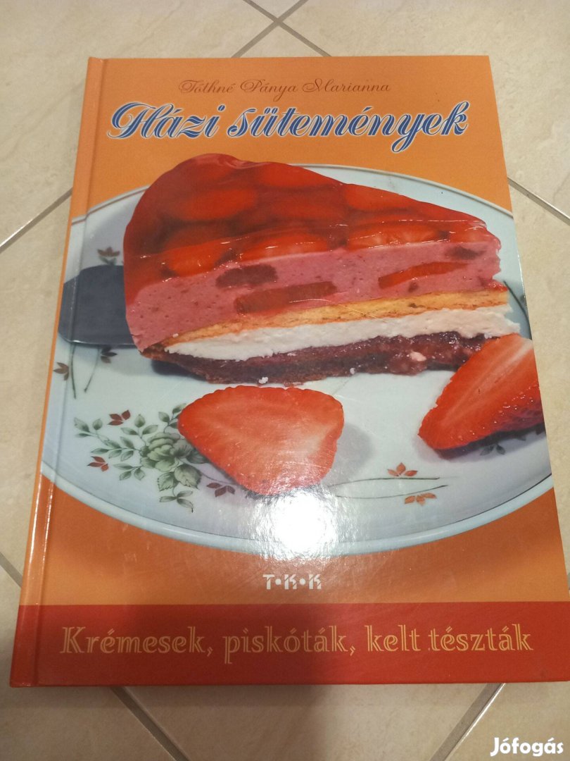 Süteményreceptkönyvek, gyönyörűek, eladók