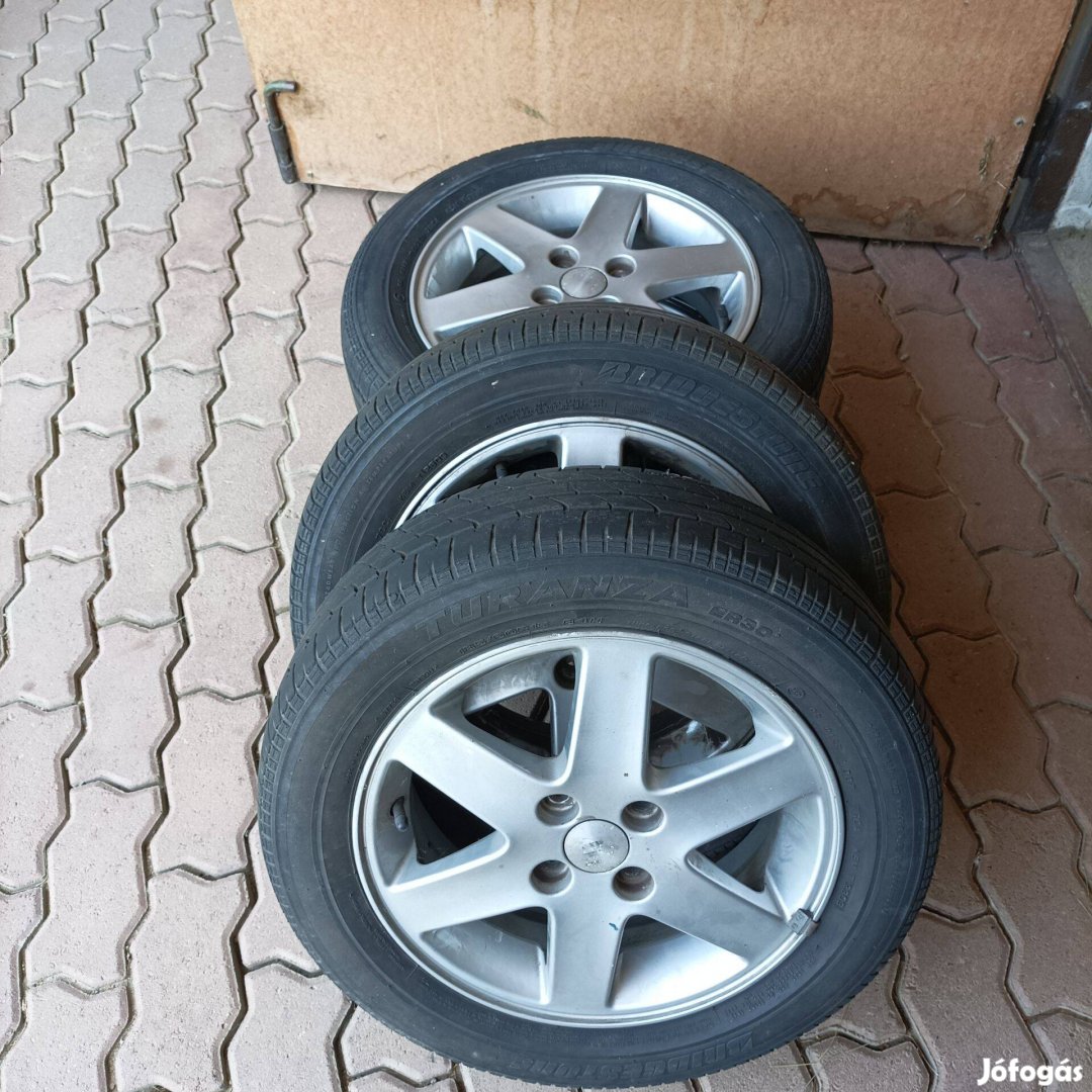 Suzuki Ignis Alufelni garnitúra Bridgestone Turanza nyárigumi. 4X100
