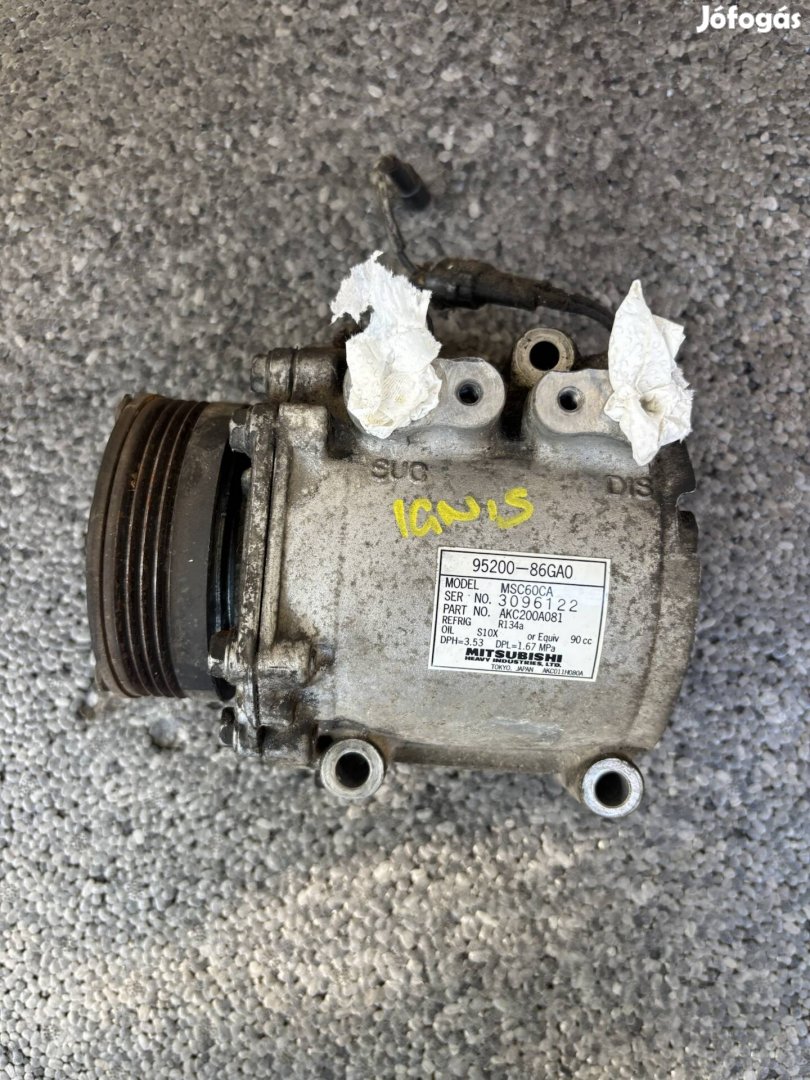Suzuki Ignis klíma kompresszor 95200-86GA0
