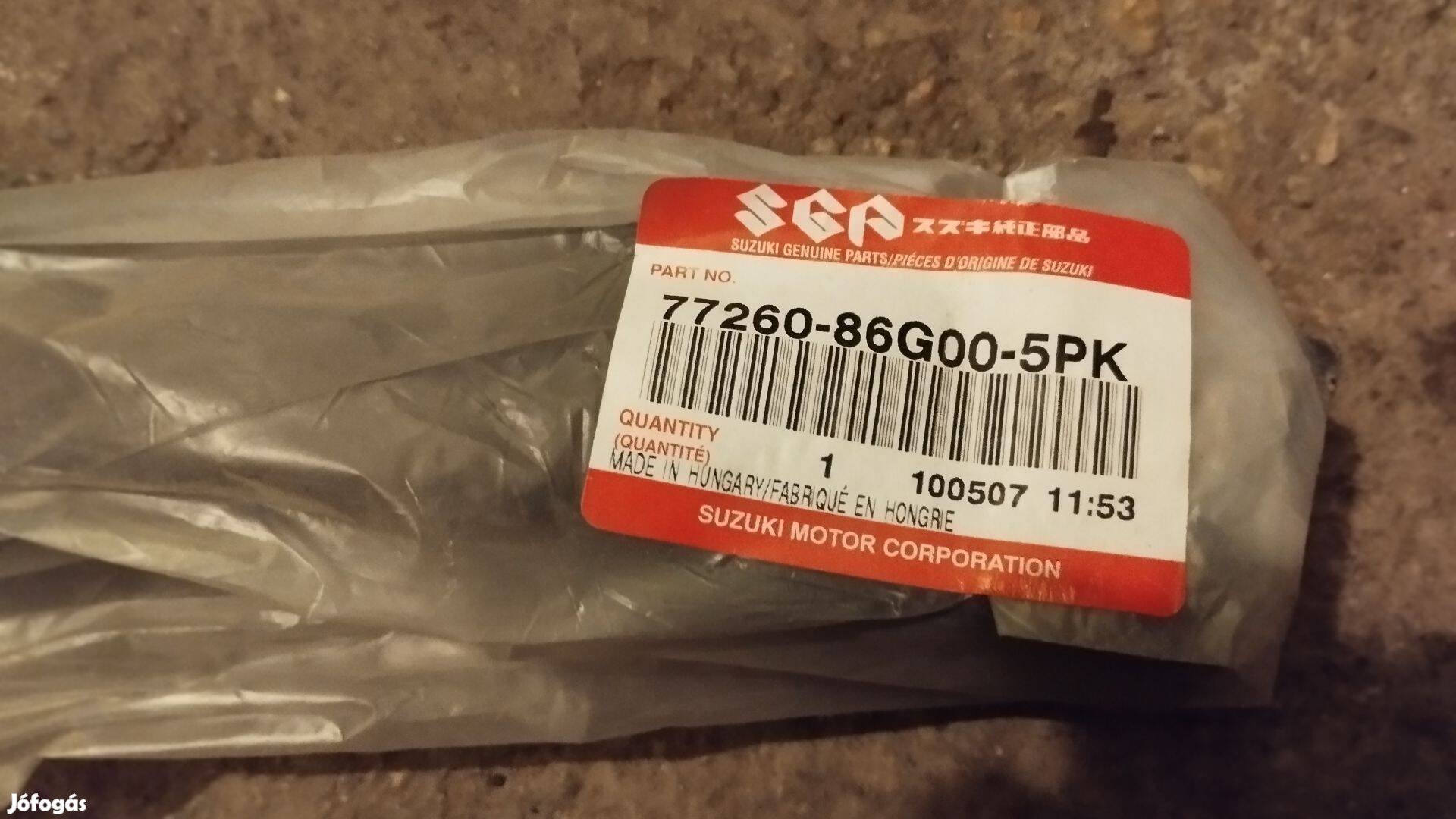 Suzuki Ignis sárvédő ív hátsó bal díszléc, műanyag 77260-86G00-5PK