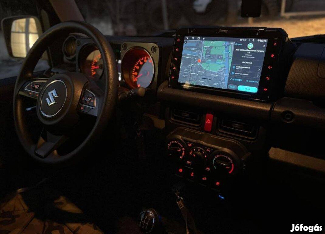 Suzuki Jimny Carplay Multimédia Android GPS Rádió Tolatókamerával