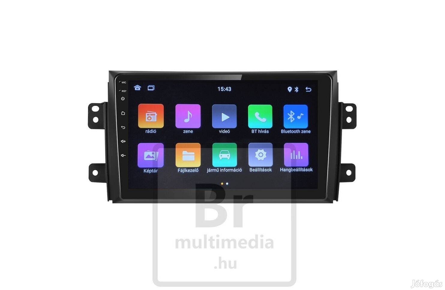 Suzuki SX4 2Din Android Kijelző Multimédia Navigáció Rádió Carplay GPS