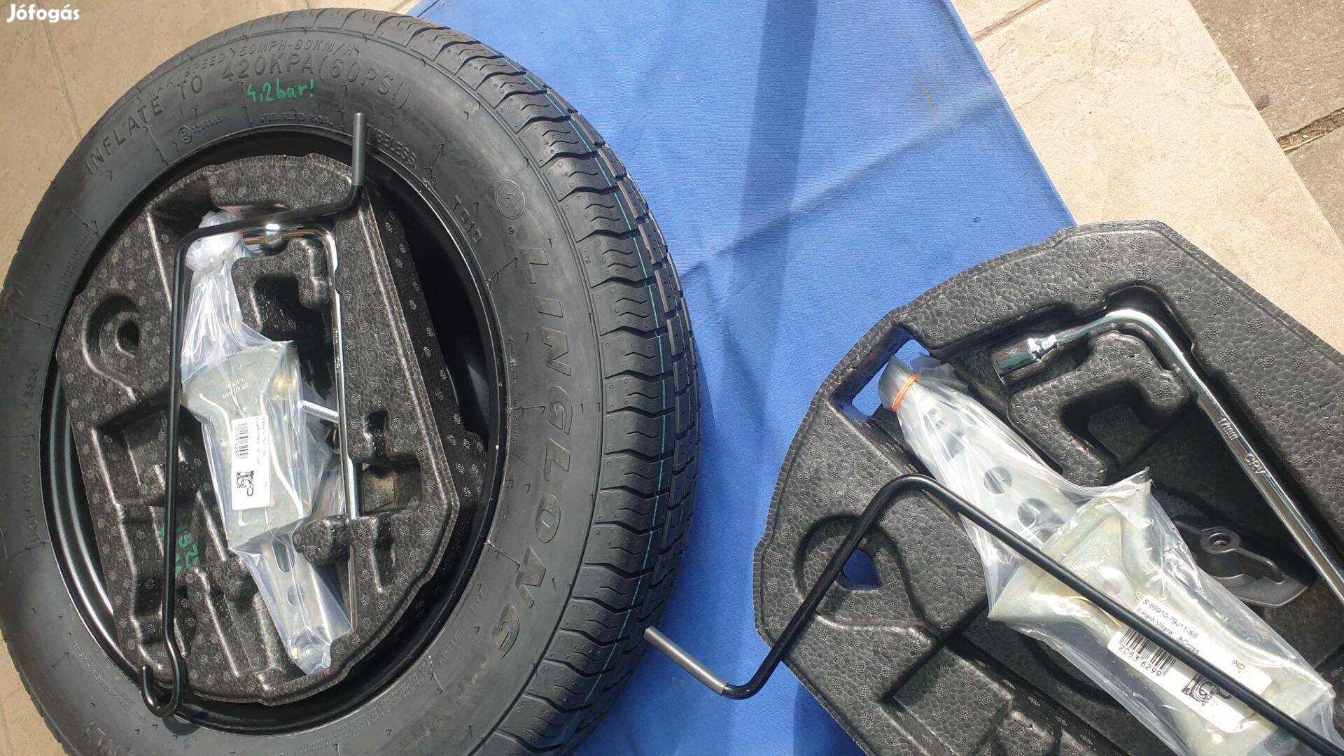 Suzuki S-Cross új gyári vékony pótkerék mankókerék emelőszettel egyben