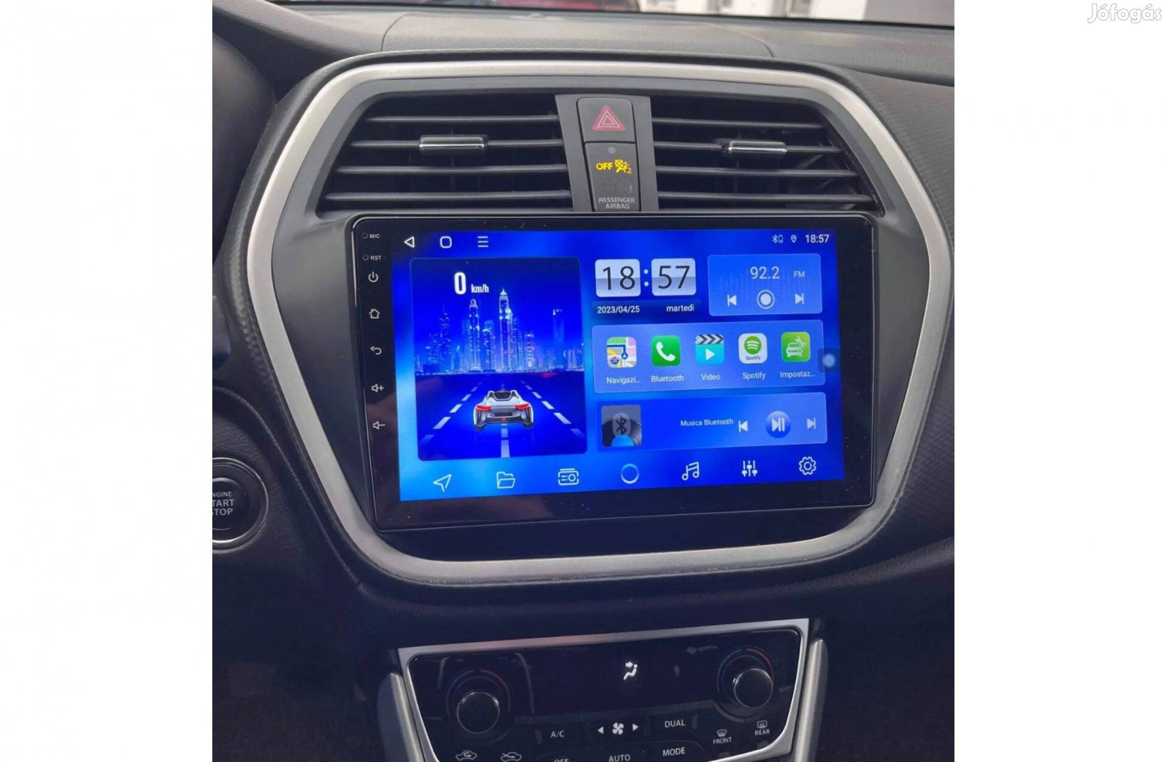 Suzuki S-cross Android 9" Kijelző Rádió Multimédia Navigáció Carplay