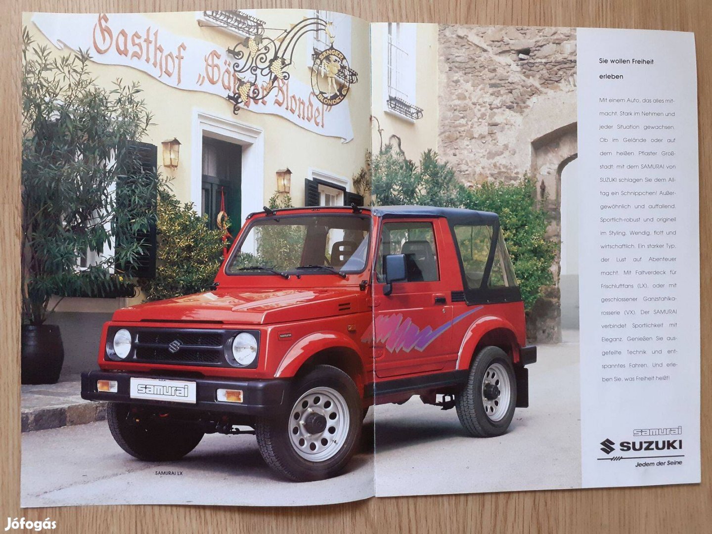 Suzuki Samurai prospektus - német nyelvű