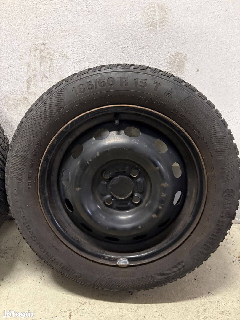 Suzuki Splash 15" lemez felni + használt Conti téligumival szerelve