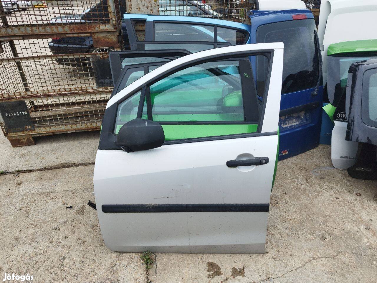 Suzuki Splash / Opel Agila B bal első ajtó kompletten, tükör nélkül