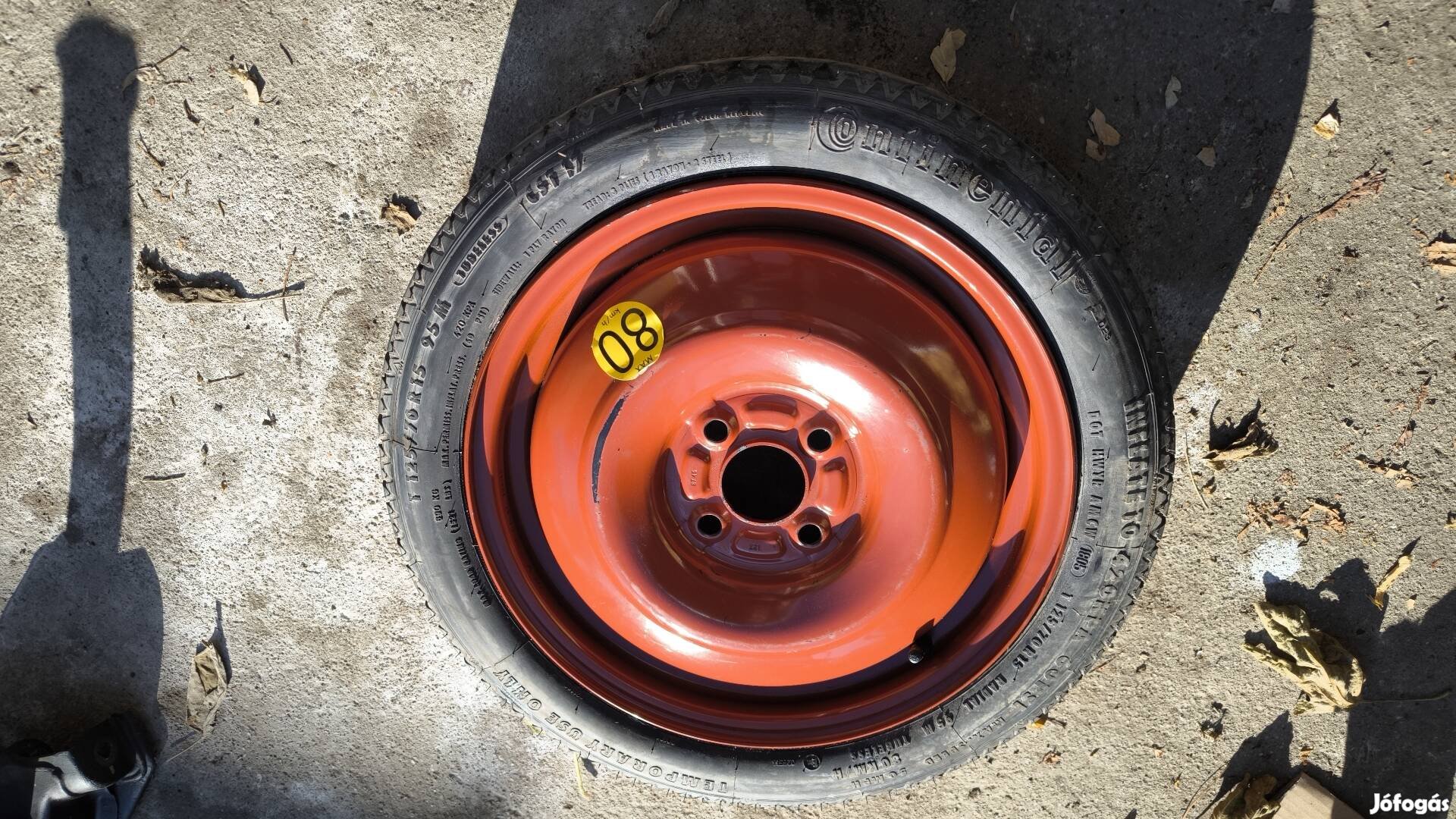 Suzuki Swift 15"  pótkerék mankókerék 4x100 2005 utáni 