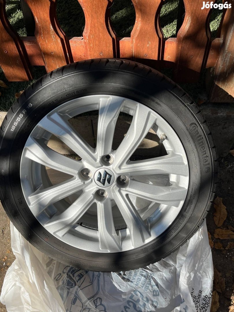 Suzuki Swift 16 gyári alufelni,Continental nyári gumi 185/55r16,Tpms