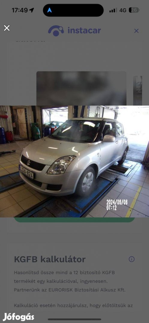 Suzuki Swift 1.3 GC AC Magyarországi. első tula...