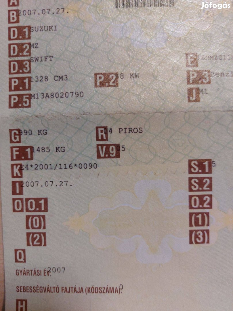 Suzuki Swift 3 1.3 komplett motor M13A