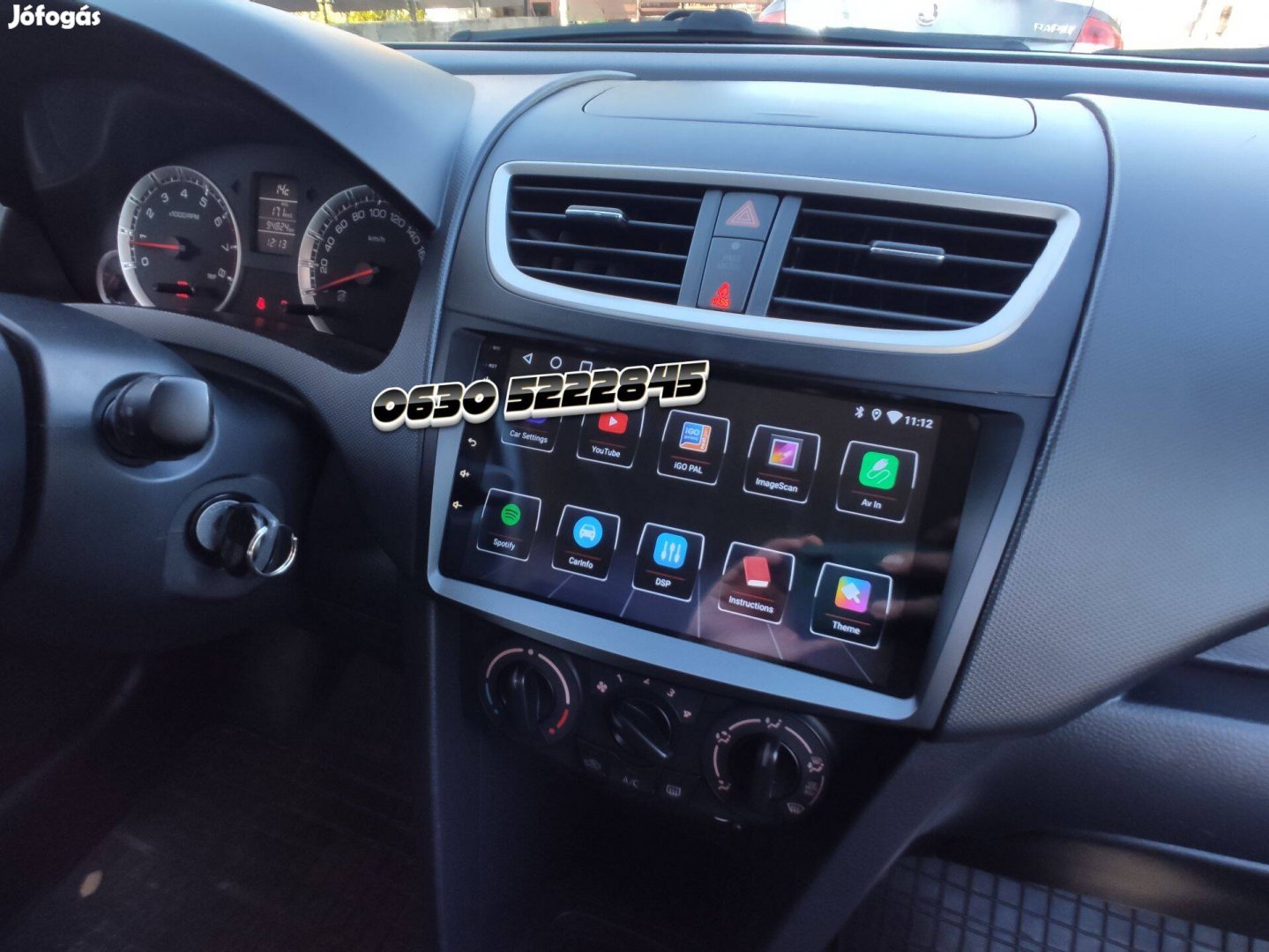 Suzuki Swift Android Kijelző Rádió Multimédia Navigáció Carplay Hifi