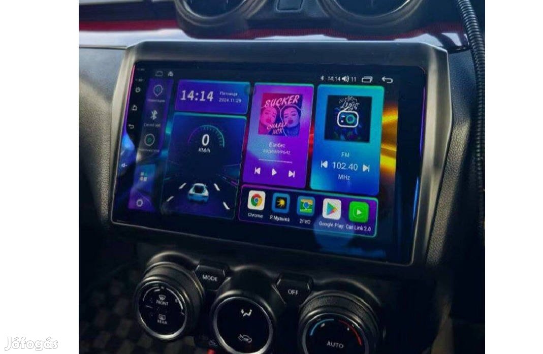 Suzuki Swift Android Kijelző Rádió Multimédia Navigáció Carplay Hifi