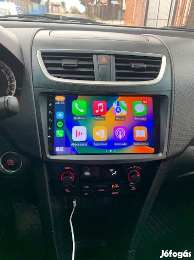 Suzuki Swift Carplay Multimédia Android GPS Rádió Tolatókamerával