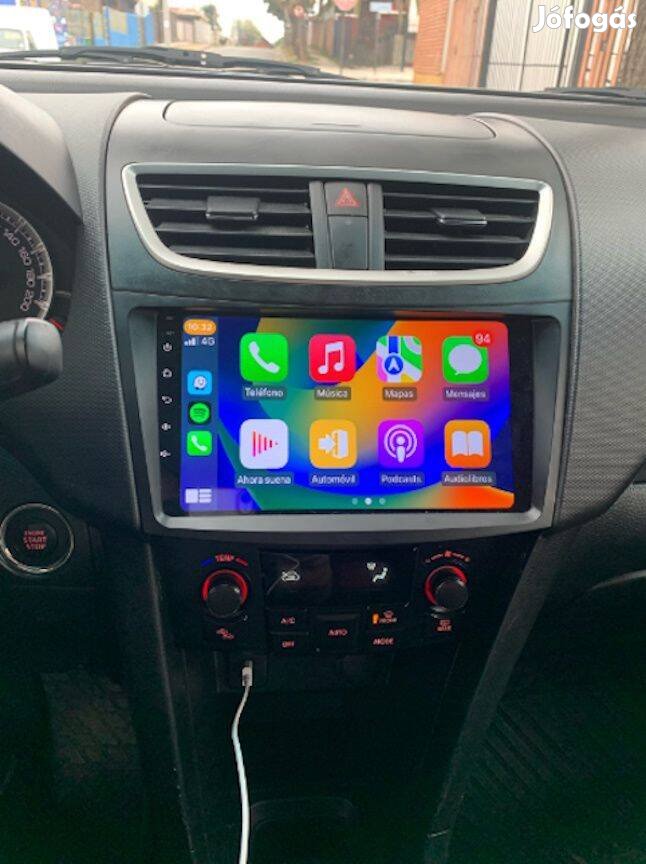 Suzuki Swift Carplay Multimédia GPS Rádió Tolatókamerával