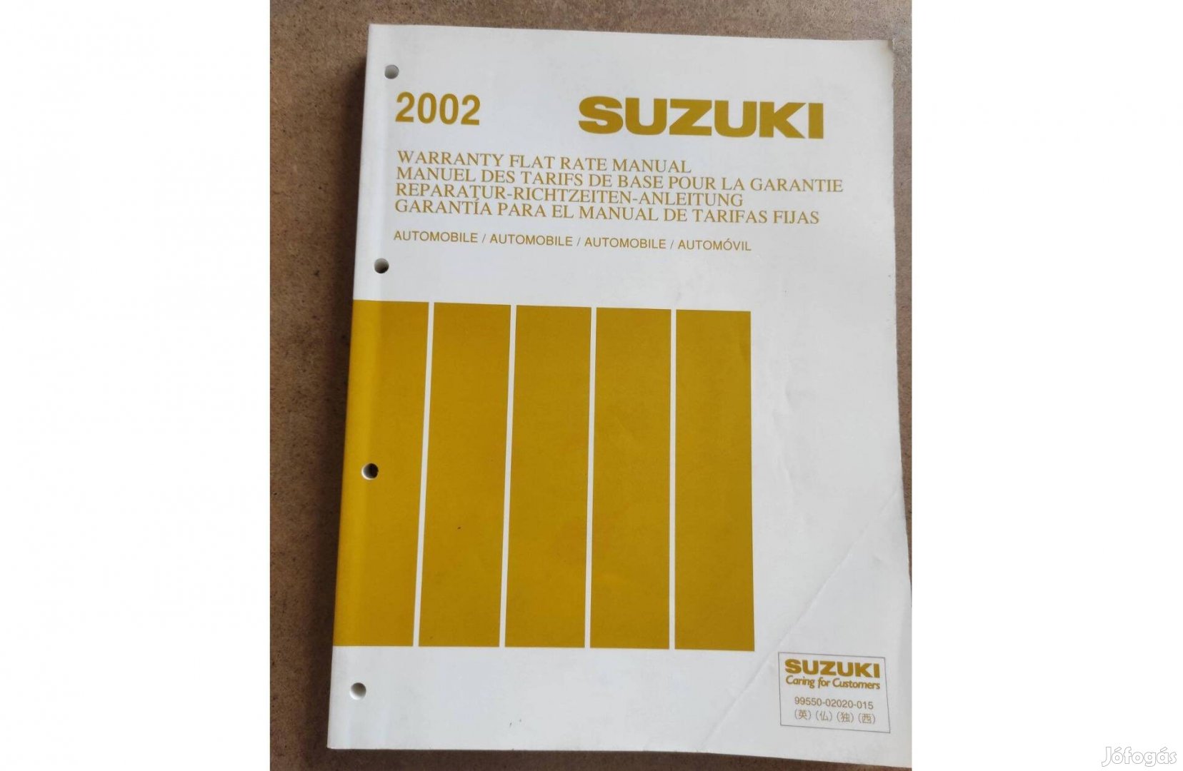 Suzuki Swift, Wagon R, Samurai, Vitara, Jimny alkatrészkatalógus 2002