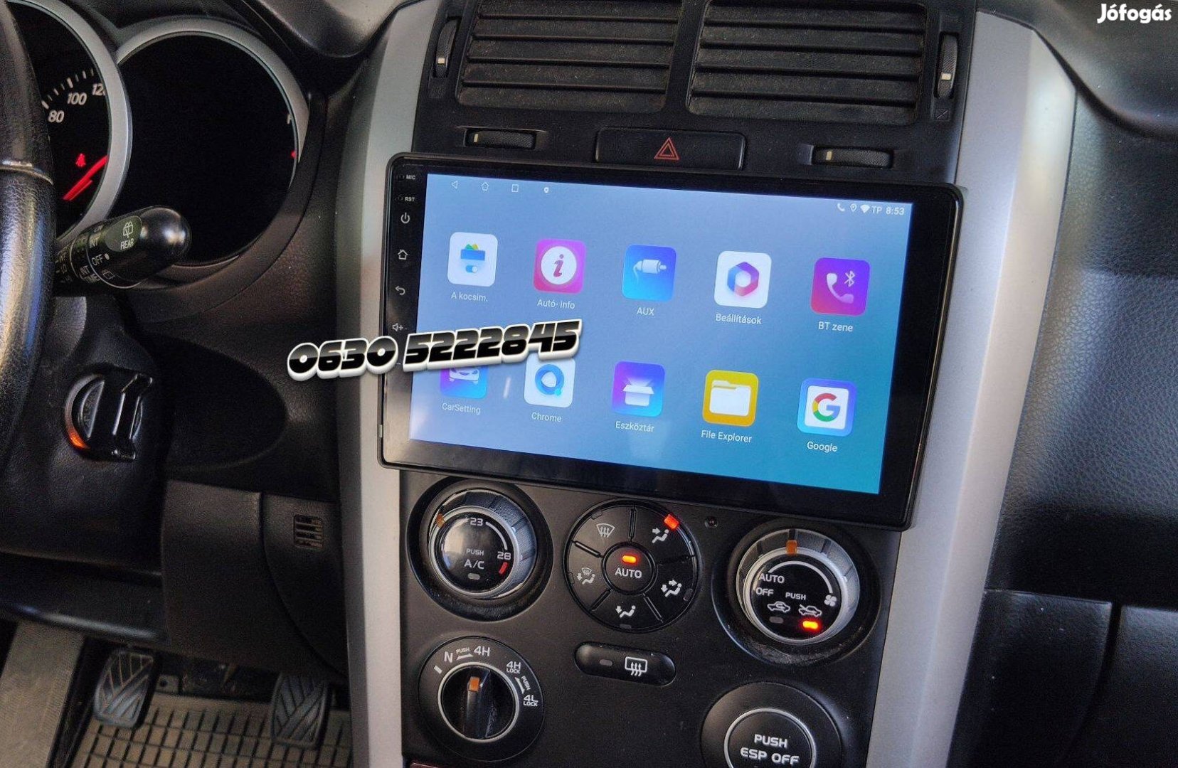 Suzuki Vitara Android Kijelző Multimédia Navigáció GPS Fejegység Rádió