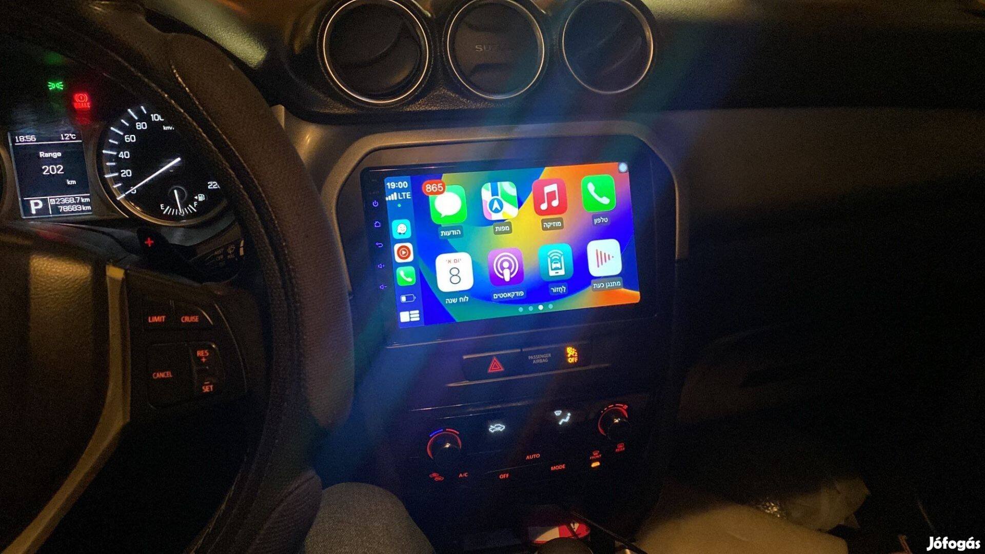 Suzuki Vitara Carplay Multimédia Android GPS Rádió Tolatókamerával