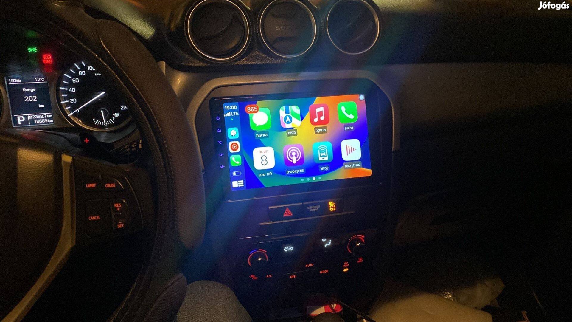 Suzuki Vitara Carplay Multimédia GPS Rádió Tolatókamerával