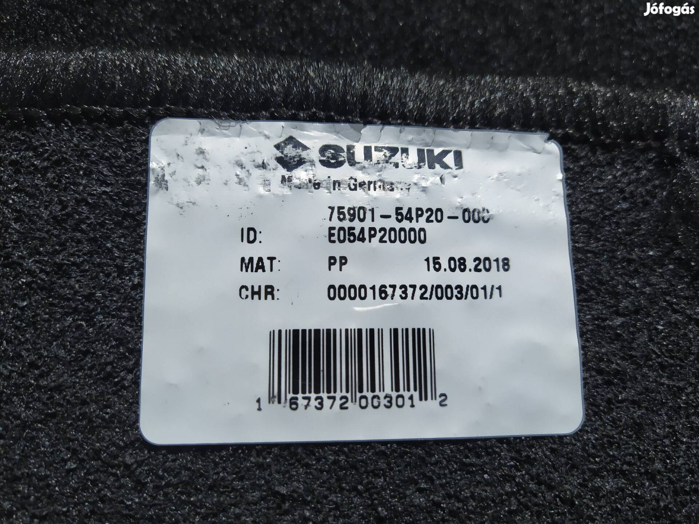 Suzuki Vitara szőnyeg garnitúra 75901-54P20-000