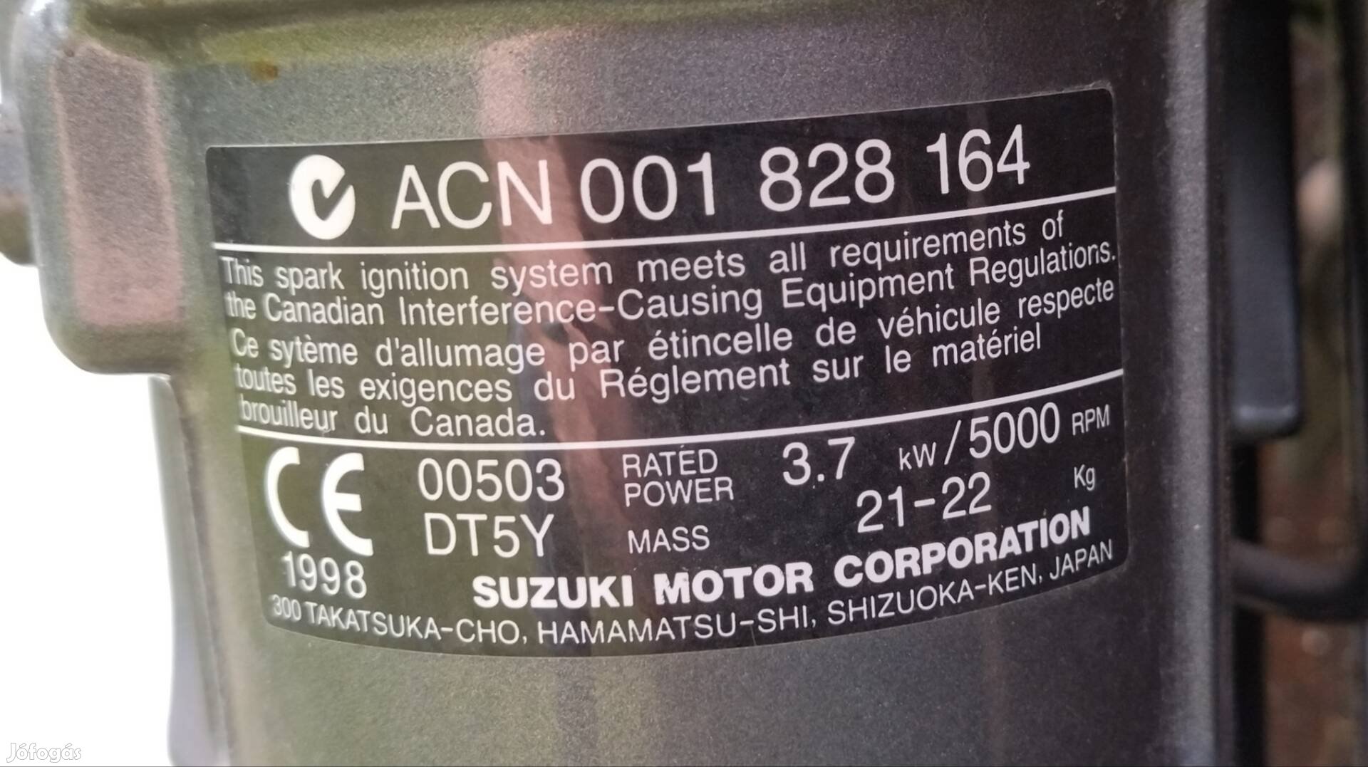 Suzuki csónakmotor keresi új, lelkes tulajdonosát!