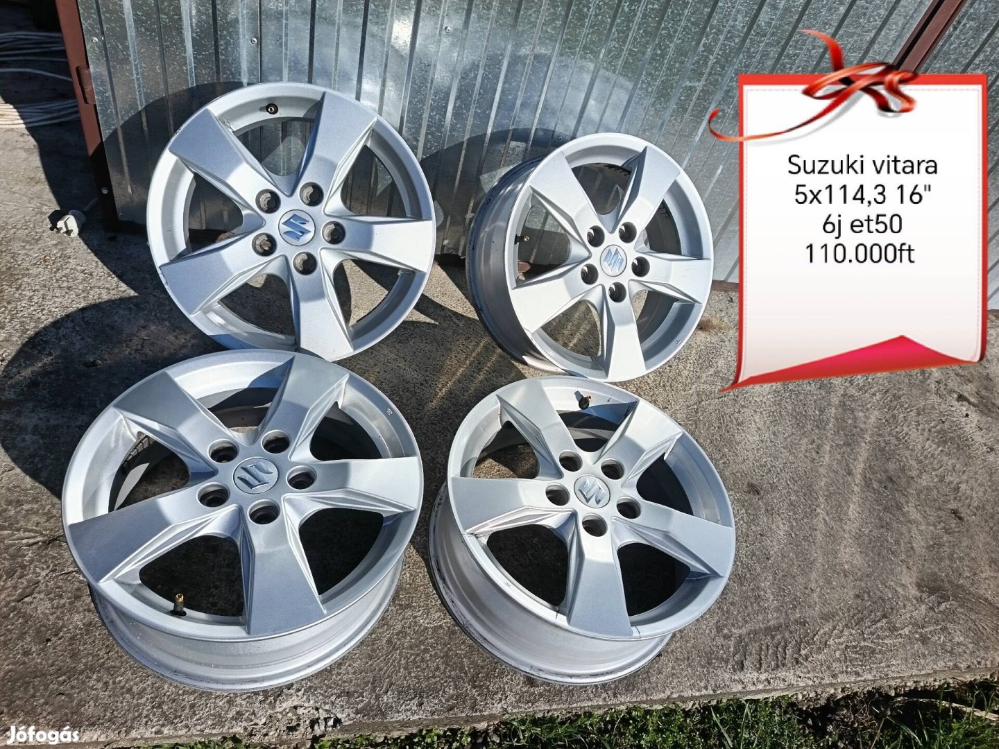 Suzuki sx4,vitara 5x114,3 16 col alufelni szett 