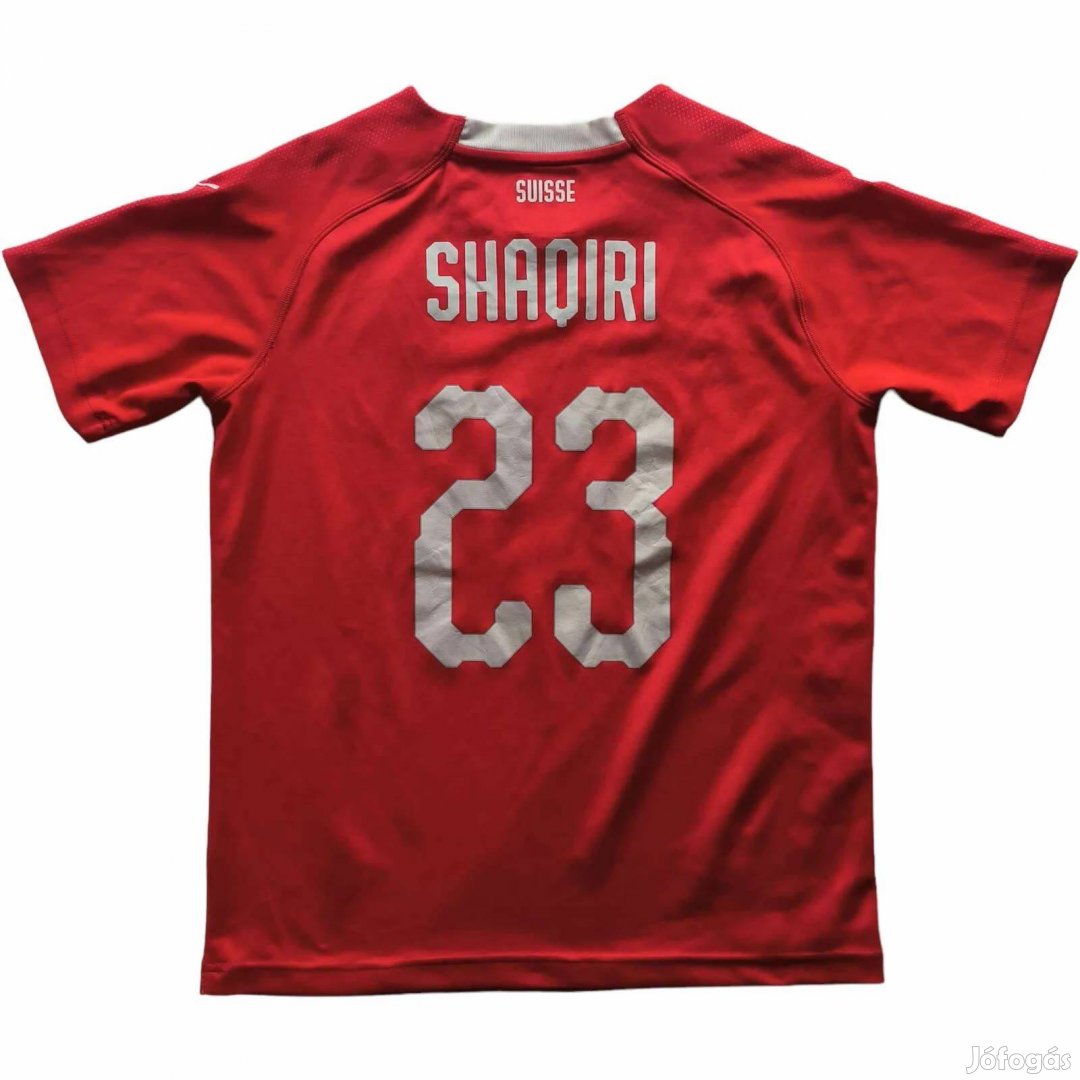 Svájc 2018-20 Puma hazai Shaqiri foci mez gyerek XL-es