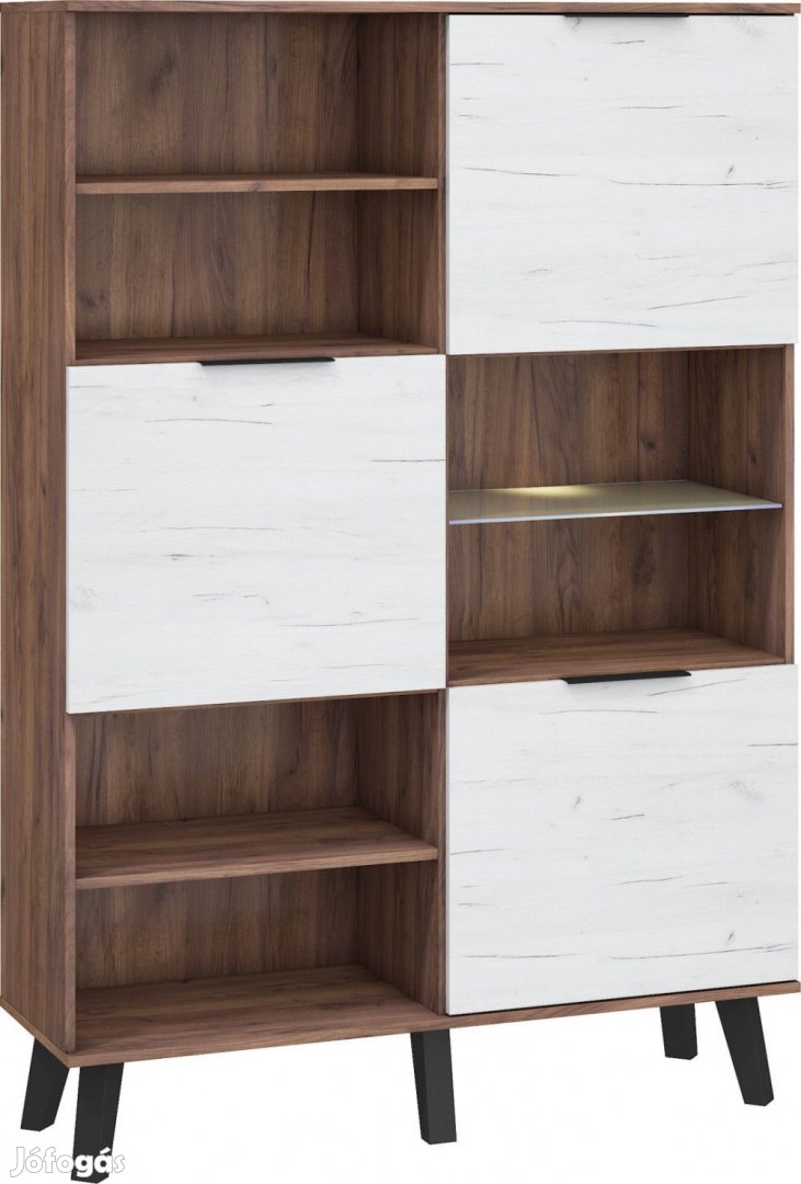 Sve-671 tölgyfa könyvespolc