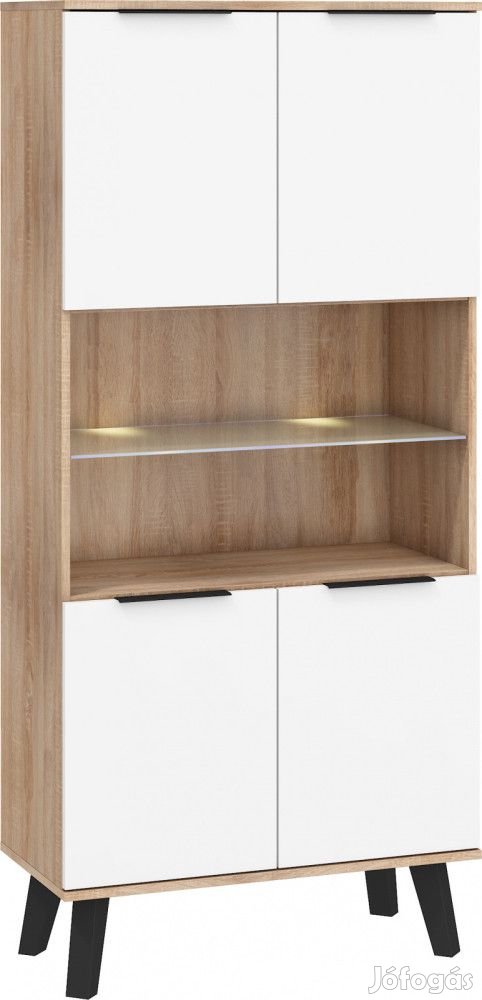 Sve-680 tölgyfa könyvespolc