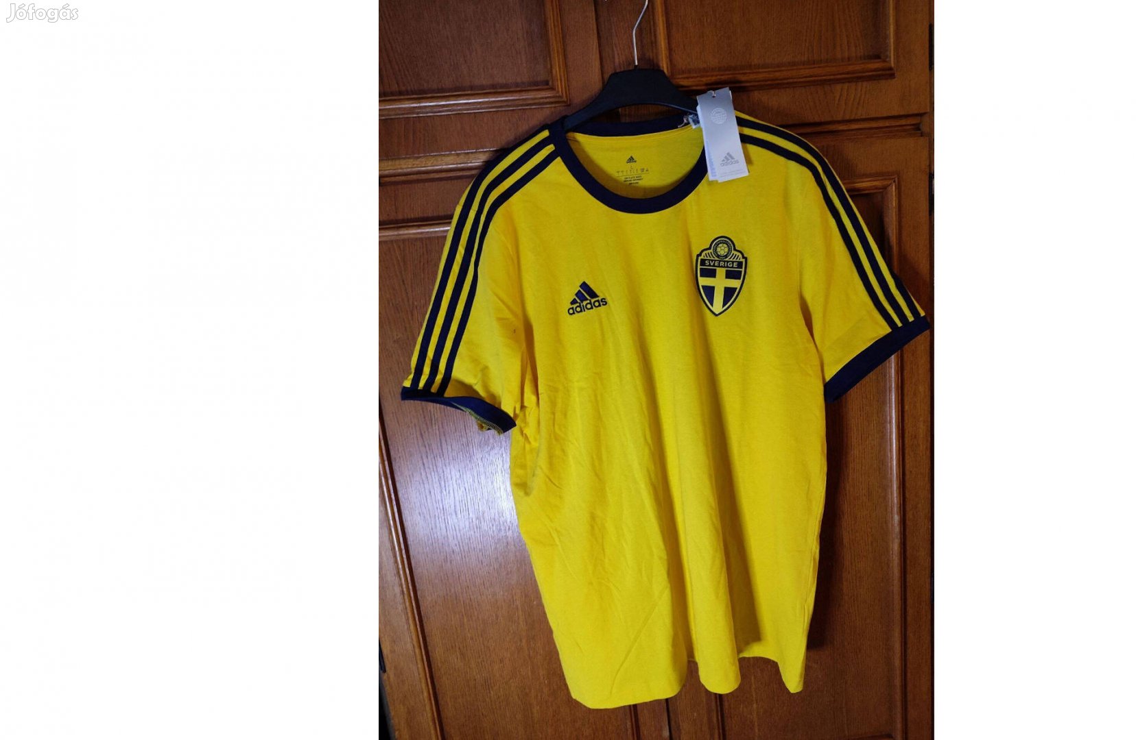 Svéd válogatott eredeti adidas sárga póló (L)