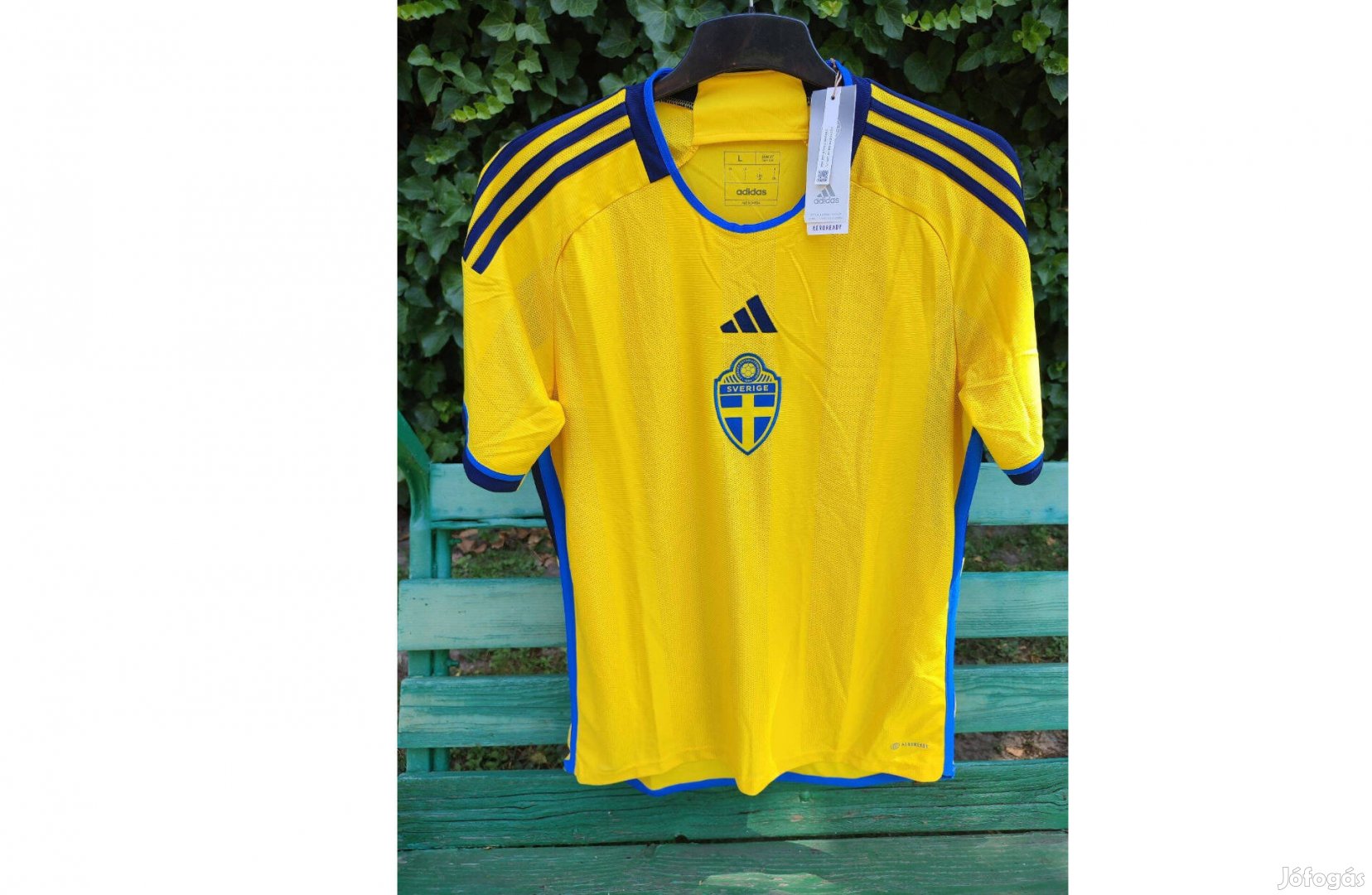 Svéd válogatott sárga eredeti adidas 2022-23 mez (L)