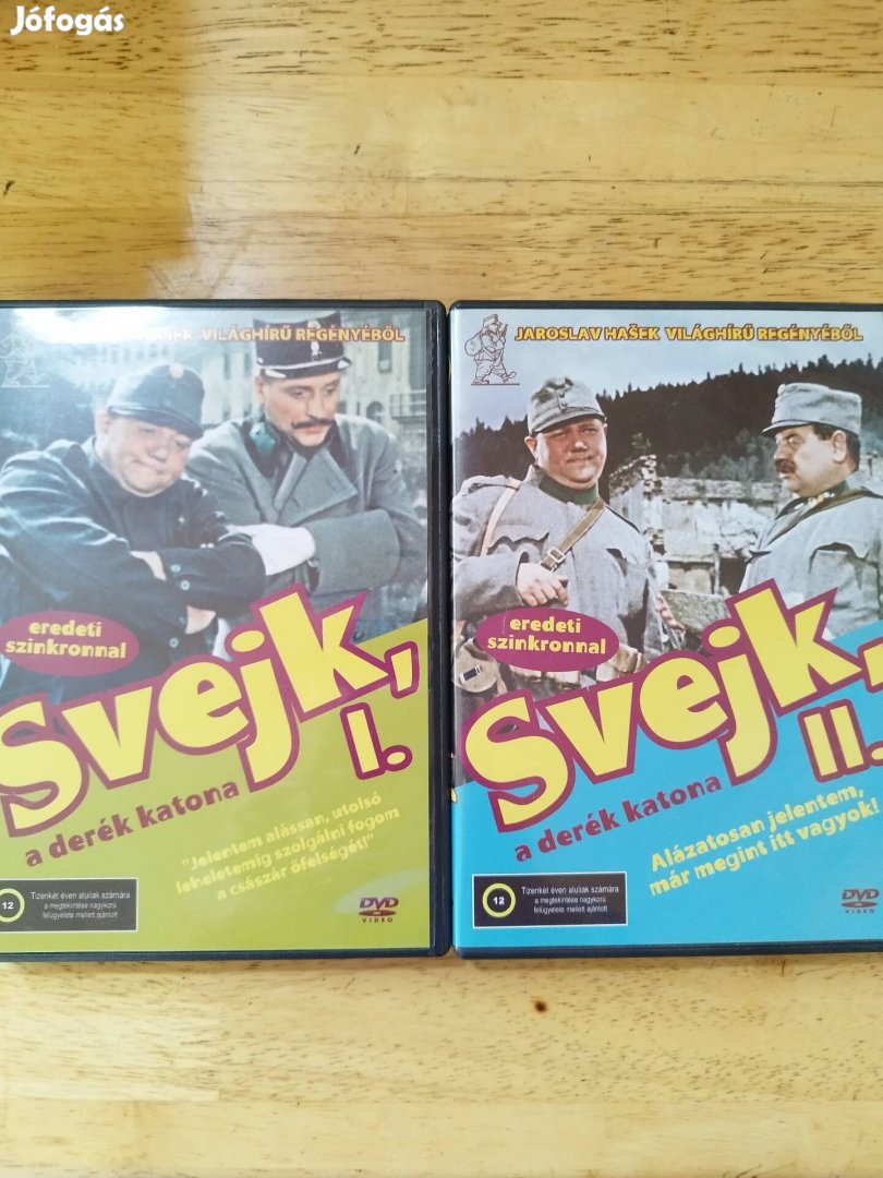 Svejk a derék katona 1-2 dvd Eredeti szinkronnal
