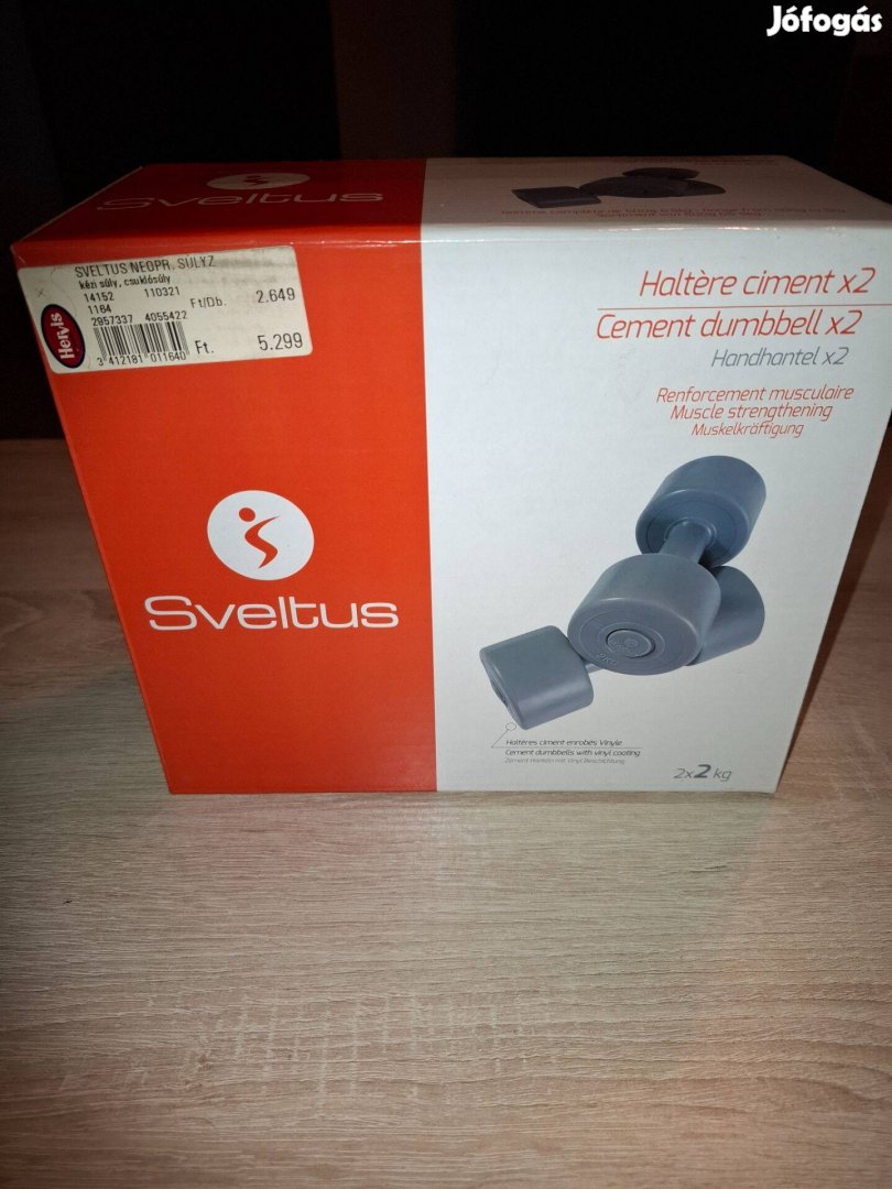 Sveltus neoprén kézi súlyzó 2x2 kg