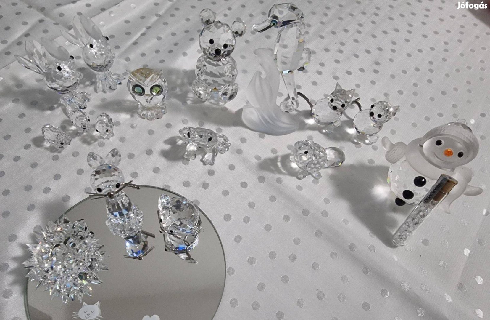 Swarovsky silver kristály kis szobrok eredeti dobozban,