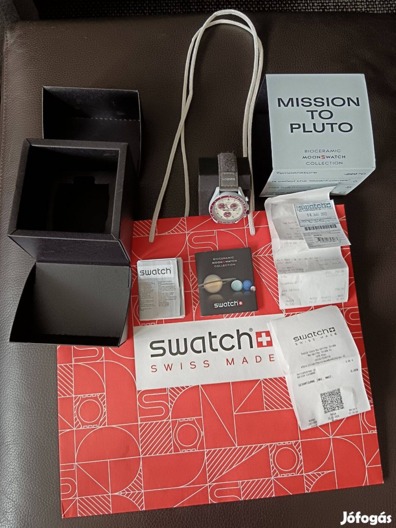 Swatch X Omega Moonwatch Mission to Pluto új,komplett, új elem